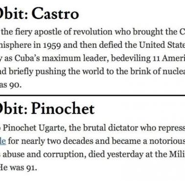 Równoległy świat New York Timesa - Castro, Pinochet (eng)