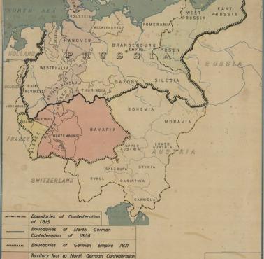 Ekspansja Prus i podporządkowywanie księstw niemieckich w latach 1815-71.