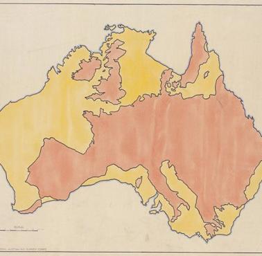Europa umieszczona na mapie Australii