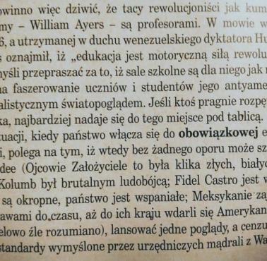 Neomarksista Bill Ayers, kumpel Obamy, kolejny kompletny dureń z tytułem profesora