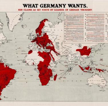 „Czego chcą Niemcy” według brytyjskiej prasy w trakcie I wojny (cele wojny)