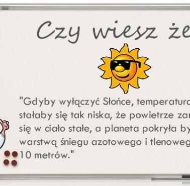 Gdyby wyłączyć Słońce ...