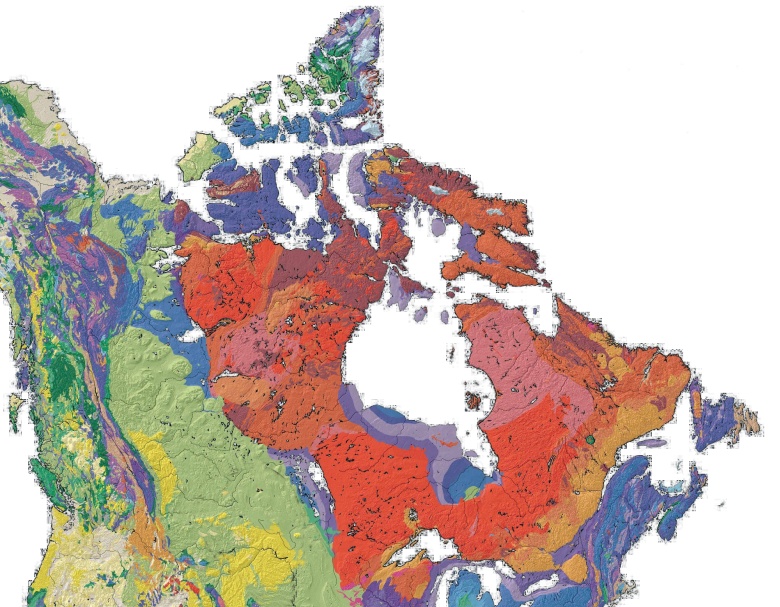 Mapa geologiczna Kanady