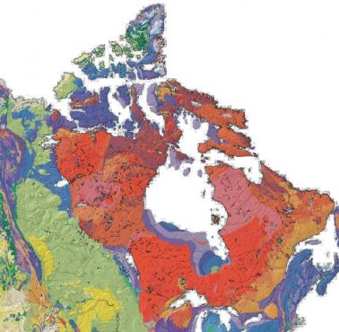 Mapa geologiczna Kanady