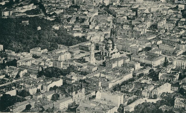 Warszawa z lotu ptaka