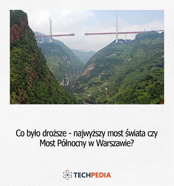 Co było droższe - najwyższy most świata czy Most Północny w Warszawie?