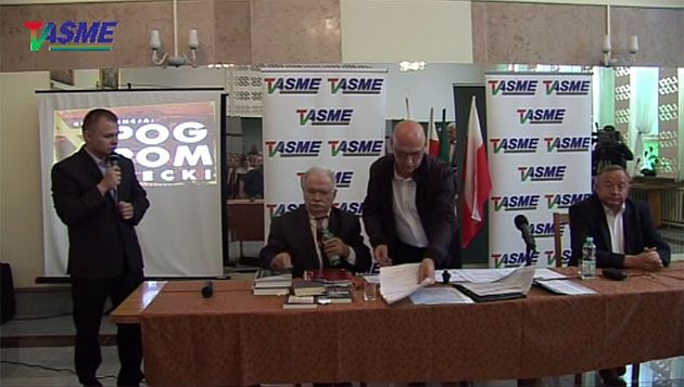 Wykład Pogrom kielecki, historia prawdziwa Stanisław Michalkiewicz, Leszek Żebrowski, prof. Jerzy Robert Nowak.