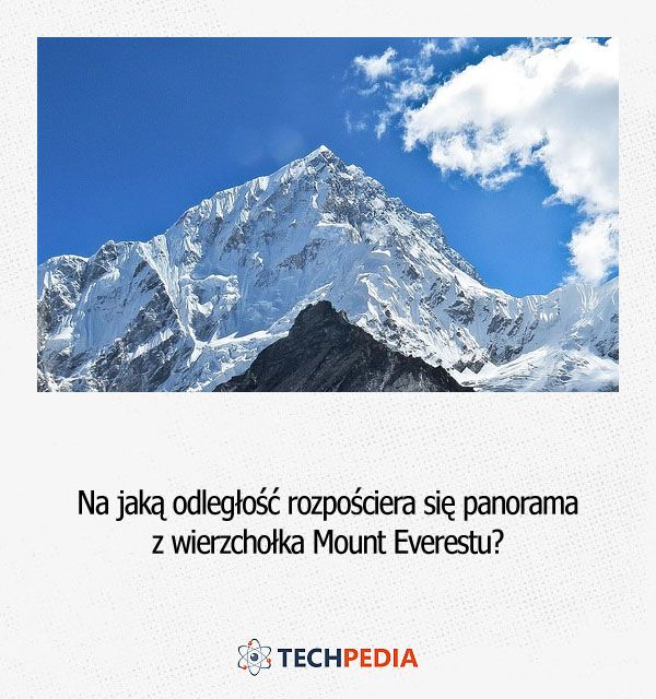 Na jaką odległość rozpościera się panorama z wierzchołka Mount Everestu?