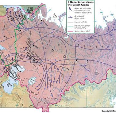 Deportacje w ZSRR w latach 1940-45 (bez uwzględnienia Polski)