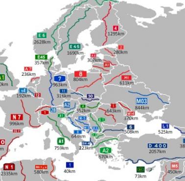 Najdłuższe drogi w Europie i okolicach