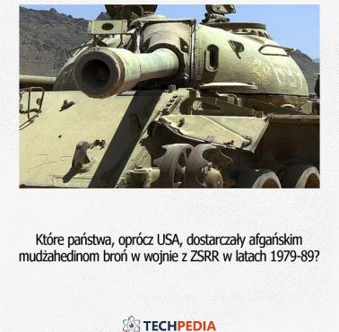 Które państwa, oprócz USA, dostarczały afgańskim mudżahedinom broń w wojnie z ZSRR w latach 1979-89?