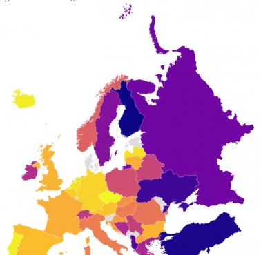 Odsetek Europejczyków, która byłaby gotowa walczyć za swój kraj, 2022-2023