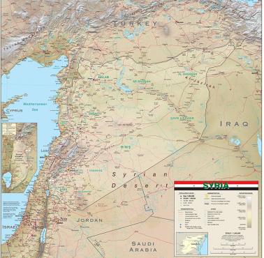 Mapa Syrii