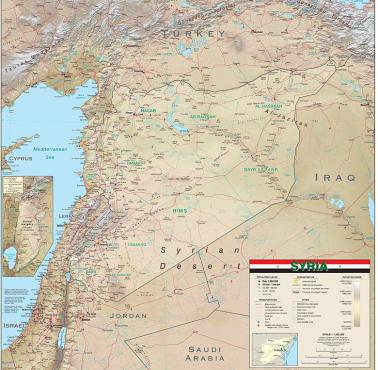 Mapa Syrii