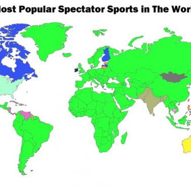 Najpopularniejsze sporty w poszczególnych państwach świata