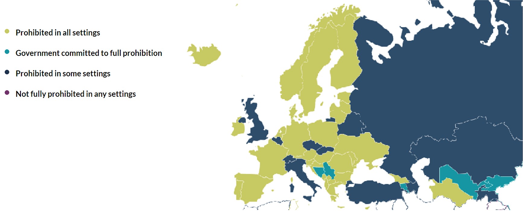 Przepisy dotyczące kar cielesnych wobec dzieci w Europie