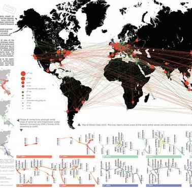 Mapa miast o największym znaczeniu dla globalnego handlu