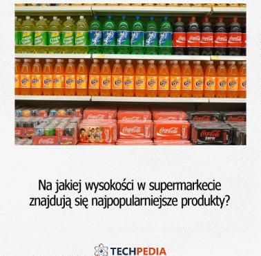 Na jakiej wysokości w supermarkecie znajdują się najpopularniejsze produkty?