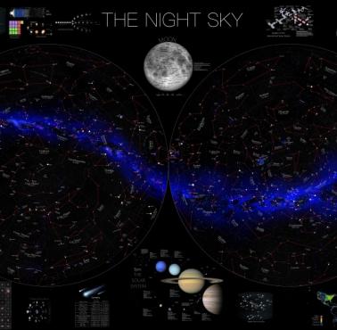 Mapa nocnego nieba