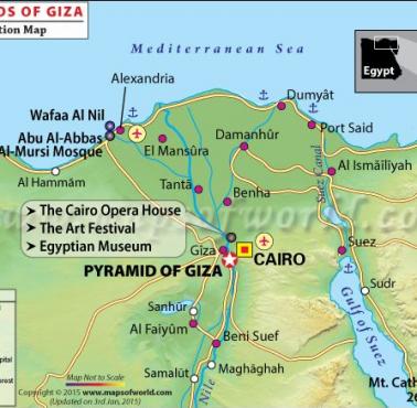 Lokalizacja piramid w Gizie
