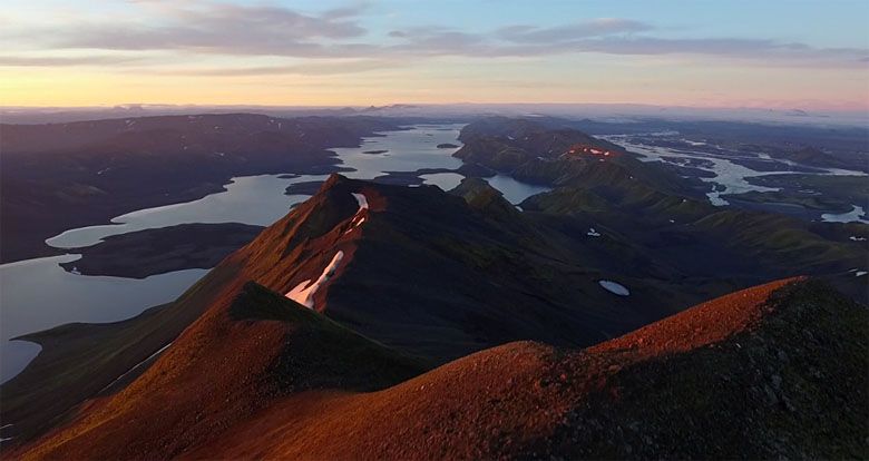 Islandia widziana z drona - jakość 4k