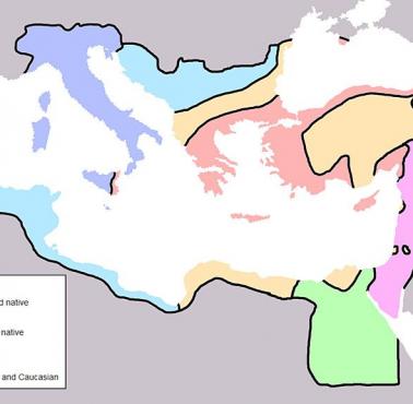 Imperium Bizantyjskie za Justyniana I w 560 n.e.
