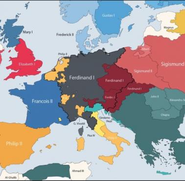 Mapa Europy z 1559 roku