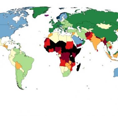 Zużycie prądu na osobę w poszczególnych państwach świata