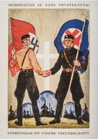 Słowacki plakat propagandowy z lat 1939-45