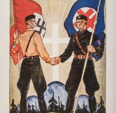 Słowacki plakat propagandowy z lat 1939-1945