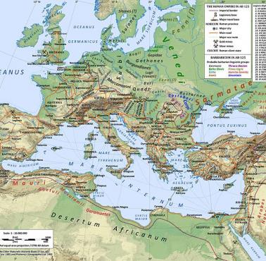 Zasięg Imperium Rzymskiego w 128 roku