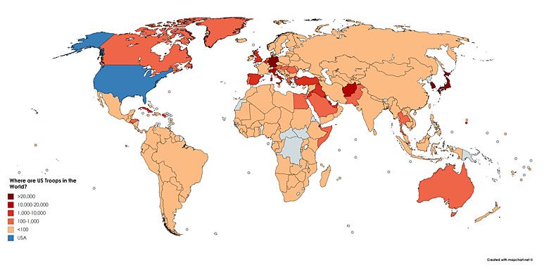 Gdzie na świecie stacjonują wojska amerykańskie