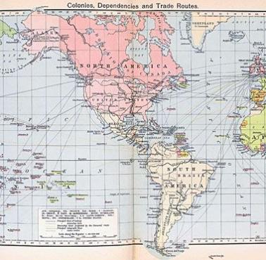 Mapa handlu światowego w 1911 roku
