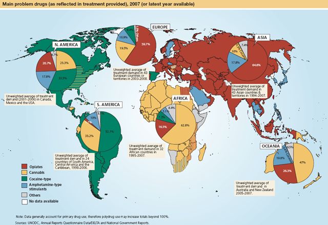 Narkotyki na świecie (dane 2007)