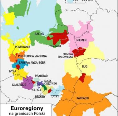 Planowane przez Unię (Niemcy) euroregiony na terenie Polski