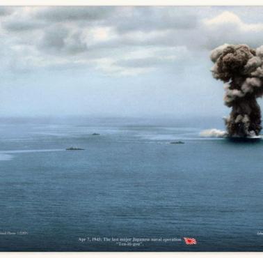 Ostatnie chwile największego pancernika świata- japońskiego Yamato