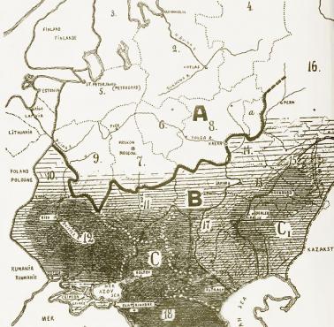 Mapa Wielkiego Głodu w ZSRR