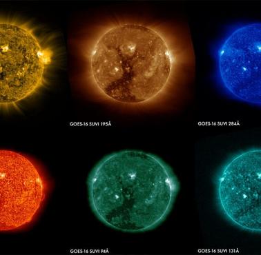 Zdjęcia słońca wykonane przez satelitę GOES-16