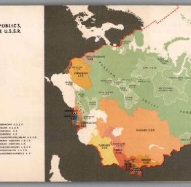 Mapa republik ZSRR, 1939