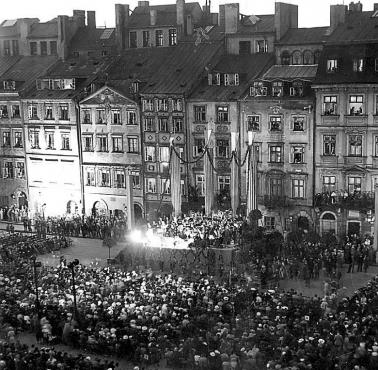 Koncert Jana Kiepury na Rynku Starego Miasta w Warszawie