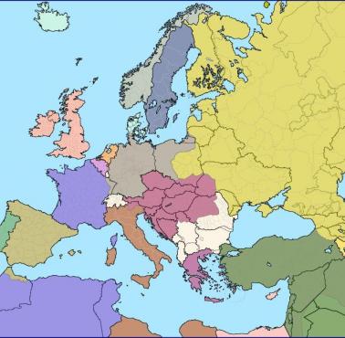 Granice państw w Europie w 1914 roku