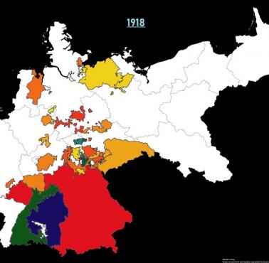 Koniec monarchii w państwach Cesarstwa Niemieckiego, 1918