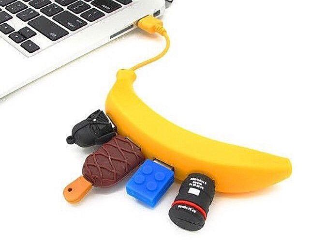 Hub USB w kształcie banana