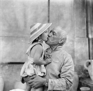 Pablo Picasso i jego córeczka Paloma