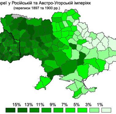 Żydzi w ukraińskich częściach imperium rosyjskiego i austro-węgierskiego (spisy powszechne 1898 i 1900).