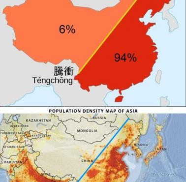 Gęstość zaludnienia w Azji