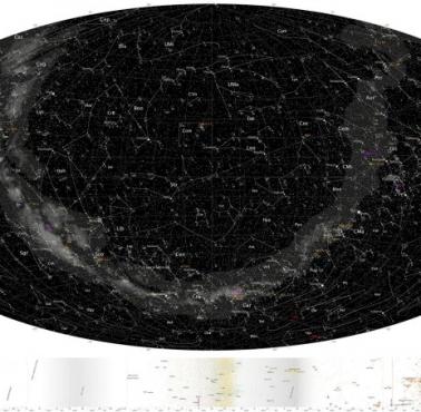Mapa nieba i wszechświat w skali logarytmicznej