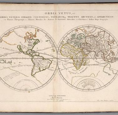 Mapa świata z 1704 roku