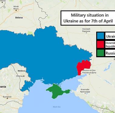 Sytuacja na Ukrainie na dzień 7 kwietnia 2017 roku