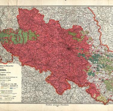 Mapa lingwistyczna Śląska w 1900 roku